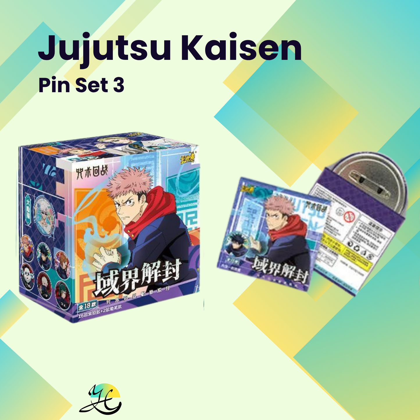 Jujutsu Kaisen Pin Set 3
