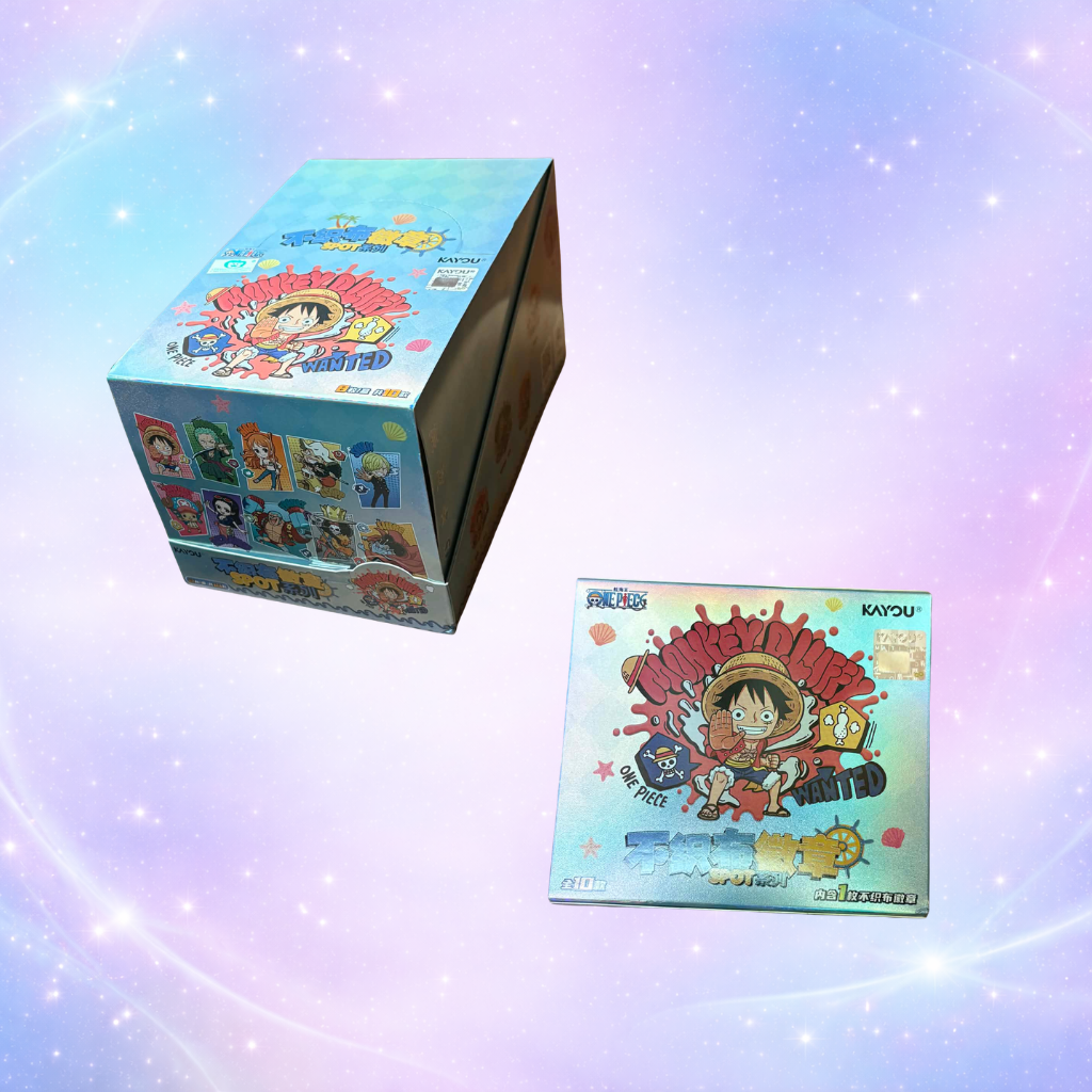 One Piece Badge Pin Collection en Tissu Kayou – Coffret de 10 Badges