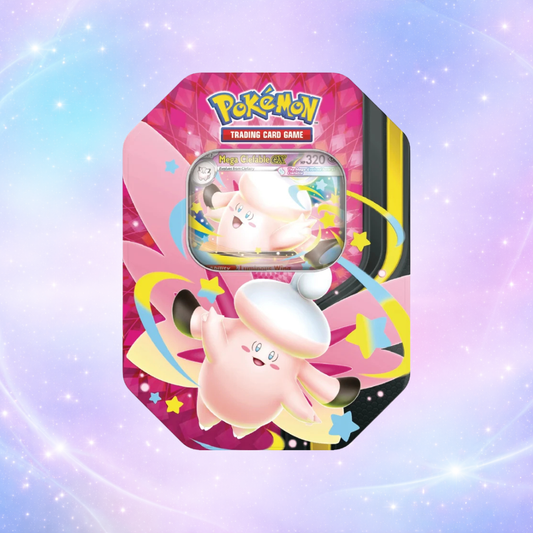 Pokémon – Mega Gengar ex ou Mega Clefable ex – Coffret métallique / Tin – Anglais