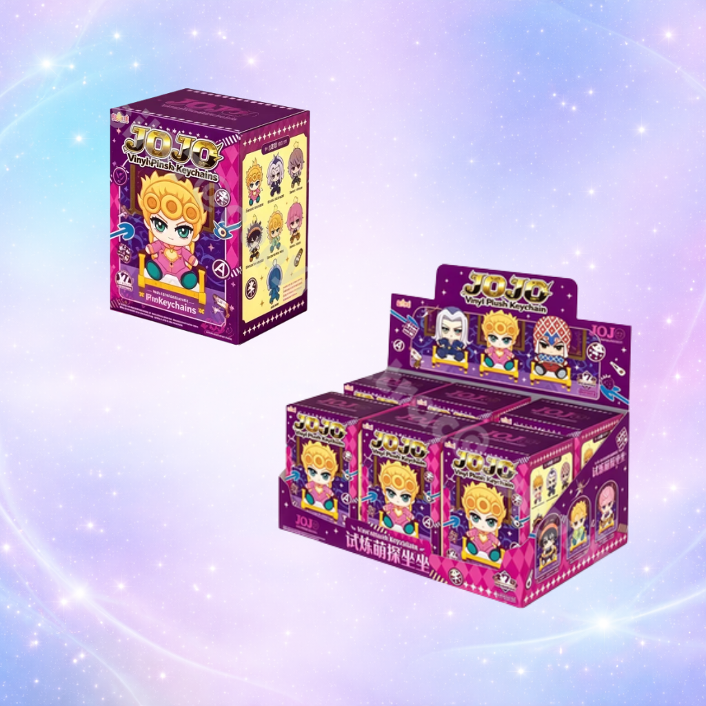 JoJo's Bizarre Adventure – Porte-clés mystères / Vinyl Pin Keychains – Figurines Chibi – Blind Box