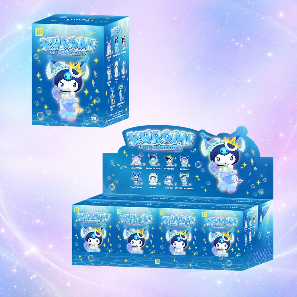 Sanrio Kuromi – Deep Sea Mystery / Mystère des profondeurs – Boîte de 8 figurines mystères / Blind Box Display – TOP TOY