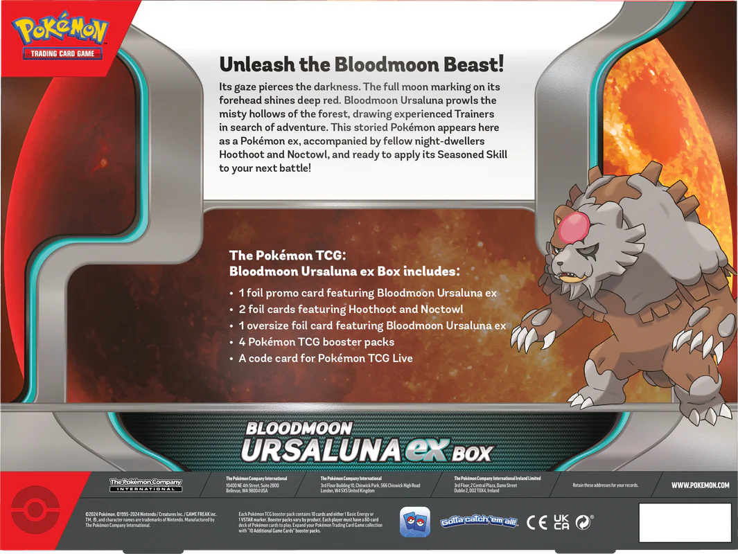 Pokemon - Bloodmoon Ursaluna ex Box