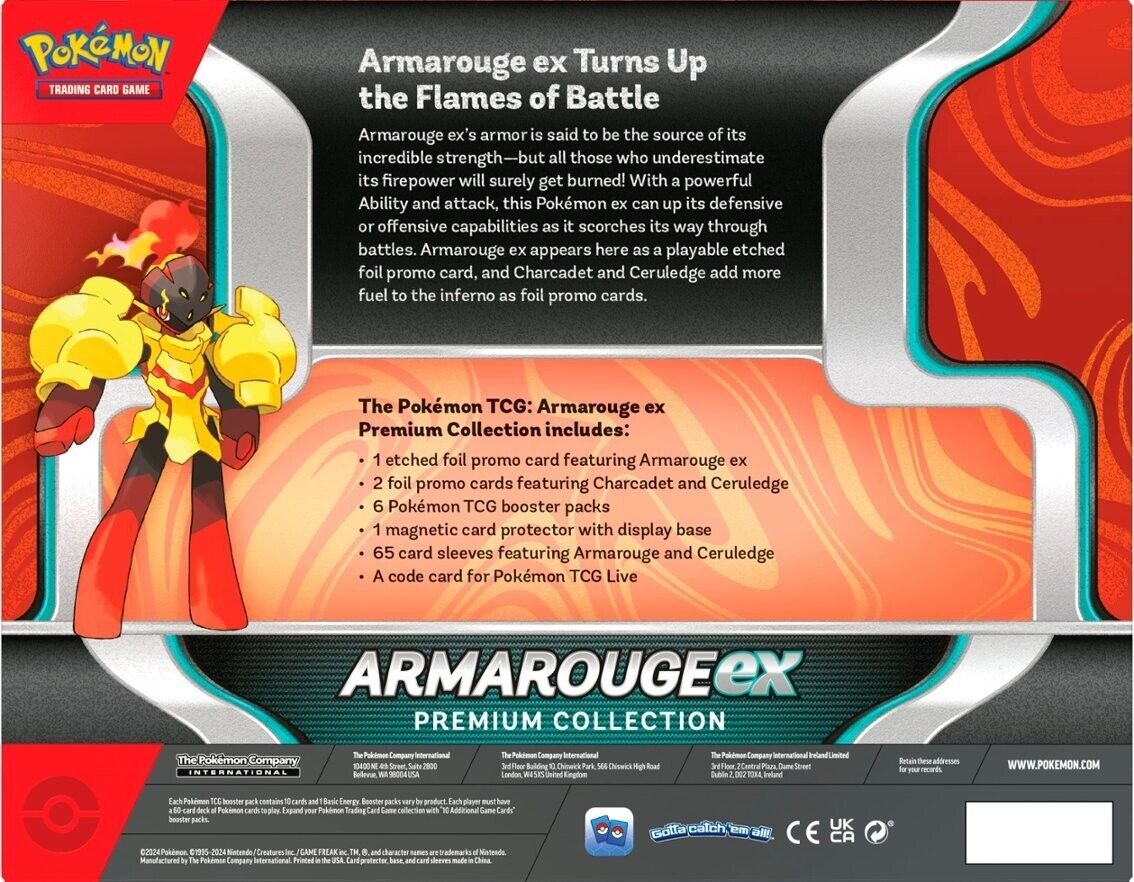 Pokémon Armarouge EX Premium collection box